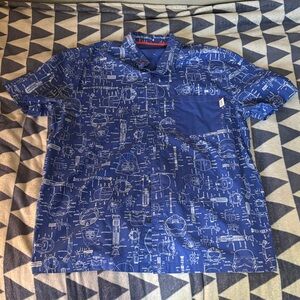 Star Wars Blue Schematic Casual Shirt